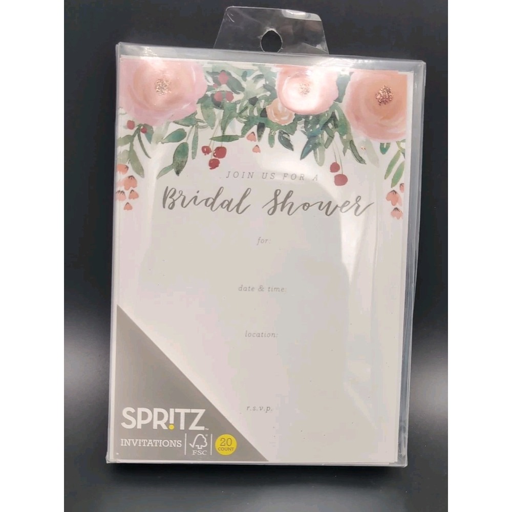 Spritz Schurman Bridal Shower Invitations 20 count